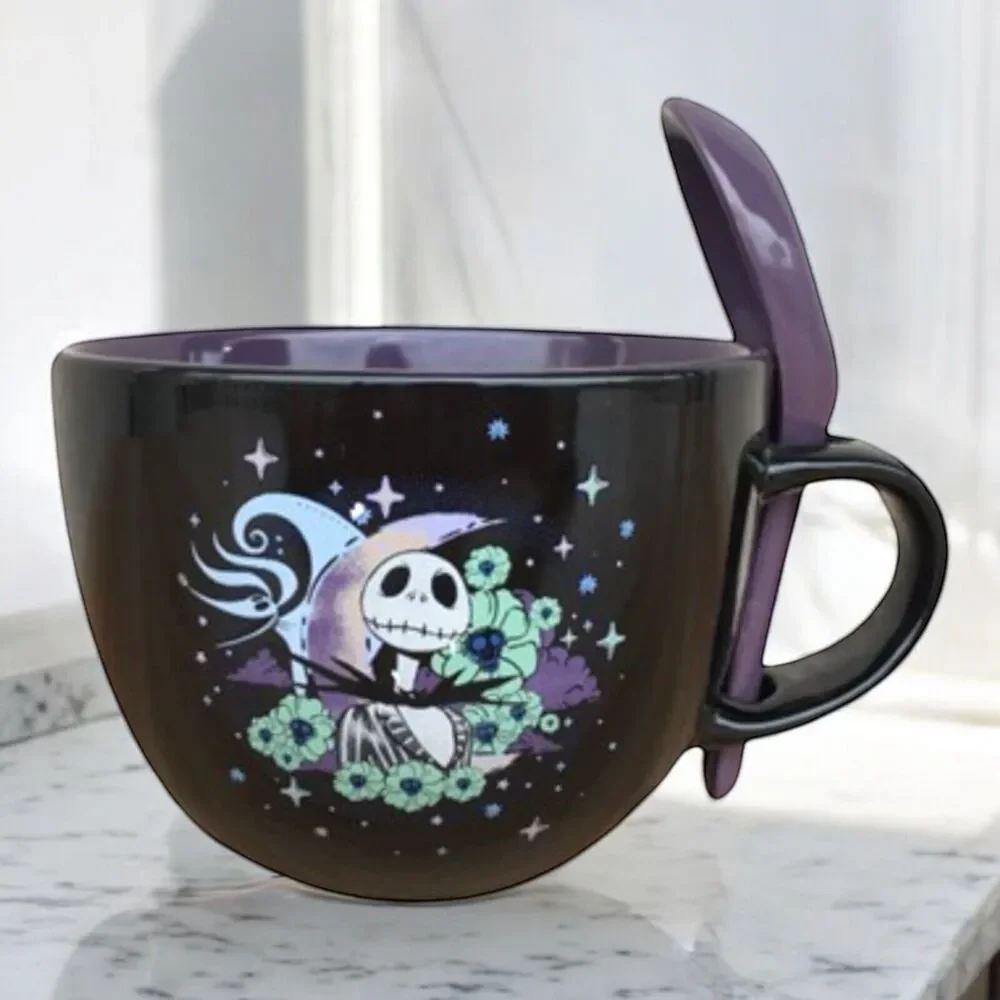 Disney Tim Burton's The Nightmare Before Christmas Ceramic Mug & Spoon Set 24oz